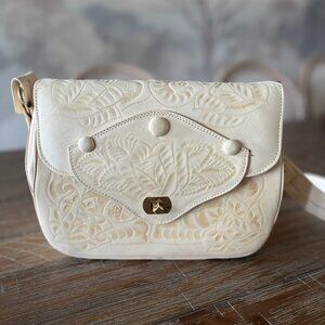 Vintage Flores Leather Handbag